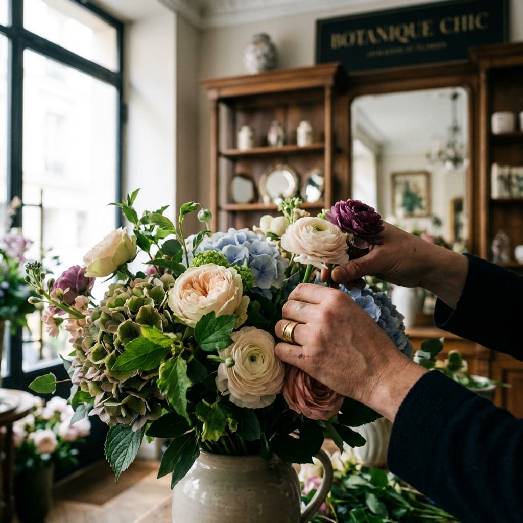Notre équipe de fleuristes passionnés au travail